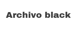 Archivo black字体