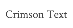 Crimson Text字体
