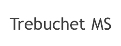 Trebuchet MS字体