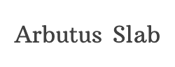 Arbutus Slab字体