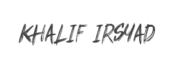 Khalif Irsyad字体