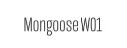 MongooseW01字体