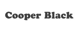 Cooper Black字体