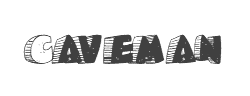 Caveman字体