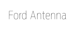 Ford Antenna Cond Thin字体