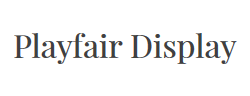 Playfair Display字体