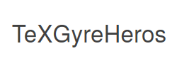 TeXGyreHeros字体