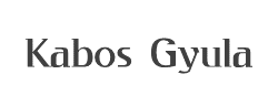 Kabos Gyula字体