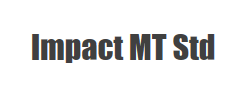 Impact MT Std字体