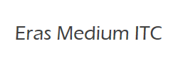 Eras Medium ITC字体