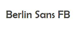 Berlin Sans FB字体