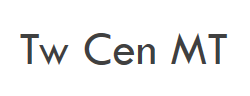 Tw Cen MT字体