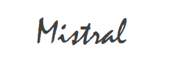 Mistral字体