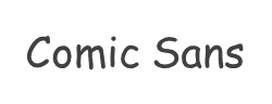 Comic Sans MS Bold字体