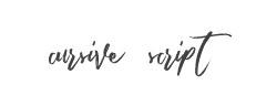 Cursive Script Free Demo字体