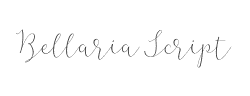 Bellaria Script字体