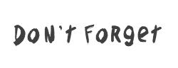 Don\’t Forget字体