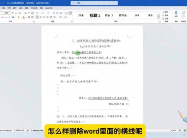 Word文档横线清理秘籍，小白也能秒变排版高手